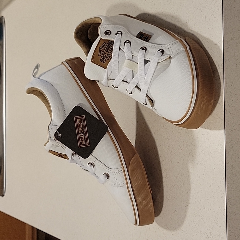 Harley-Davidson white shoes